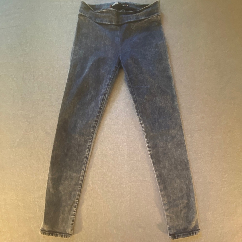 BDG Womens High Rise Denim Leggings Dark Acid Wash Skinny Jeggings Size 28